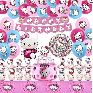 102 pcs Hello Kitty Birthday Party kit